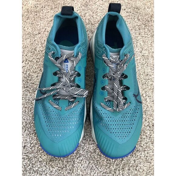 Nike Zegama Trail Running Sneakers  Blue/ Teal/ Gray Men\'s Size 10